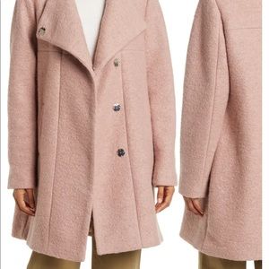 NWT Kenneth Cole Knit Wool Blend Coat in Blush, S